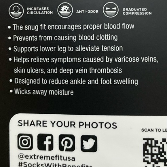 Compression Socks 15 - 20mmHg Size S/M 3 PK - Picture 6 of 6